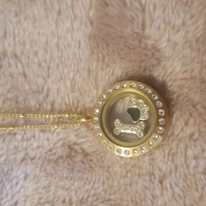 Origami Owl golf locket and chain